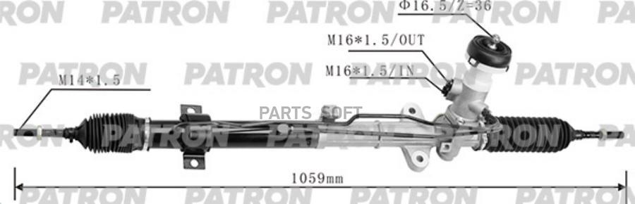 

Рейка рулевая KIA CERATO/SPECTRA 08-13 PATRON PSG3104
