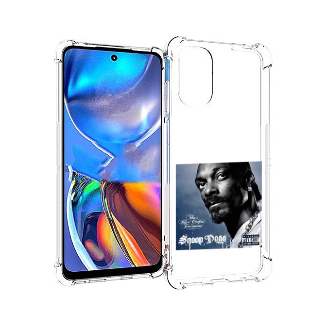 

Чехол MyPads Snoop Dogg THA BLUE CARPET TREATMENT для Motorola Moto E32, Прозрачный, Tocco
