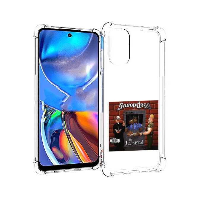 

Чехол MyPads Snoop Dogg THA LAST MEAL для Motorola Moto E32, Прозрачный, Tocco