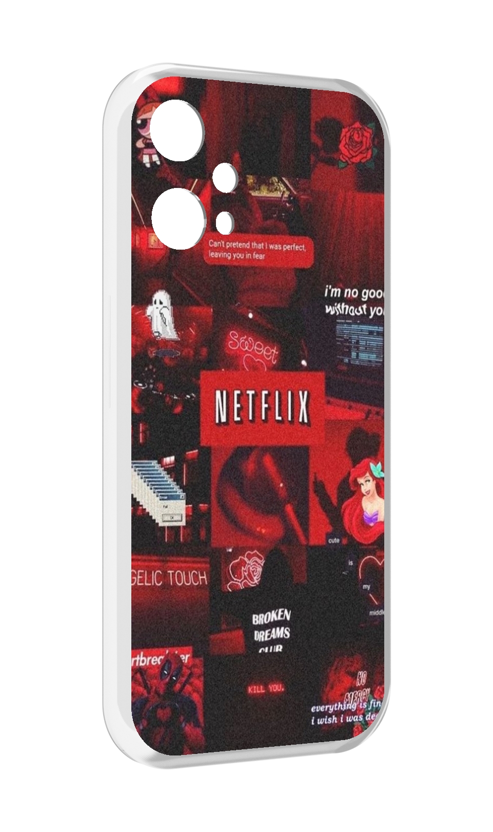

Чехол MyPads Красные-проекты для OnePlus Nord CE 2 Lite 5G, Прозрачный, Tocco