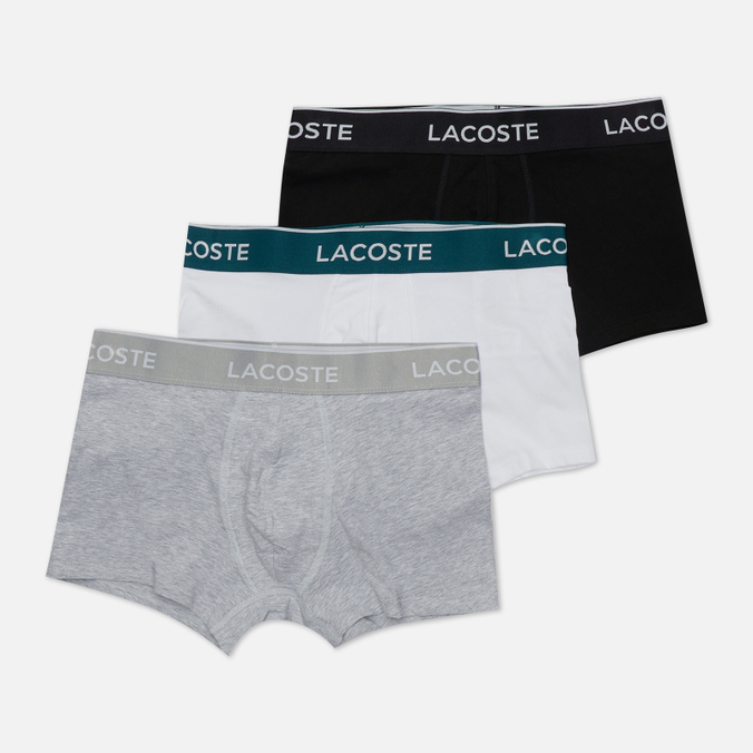 

Комплект мужских трусов Lacoste 3-Pack Boxer Casual комбинированный, Размер M, Разноцветный, 3-Pack Boxer Casual