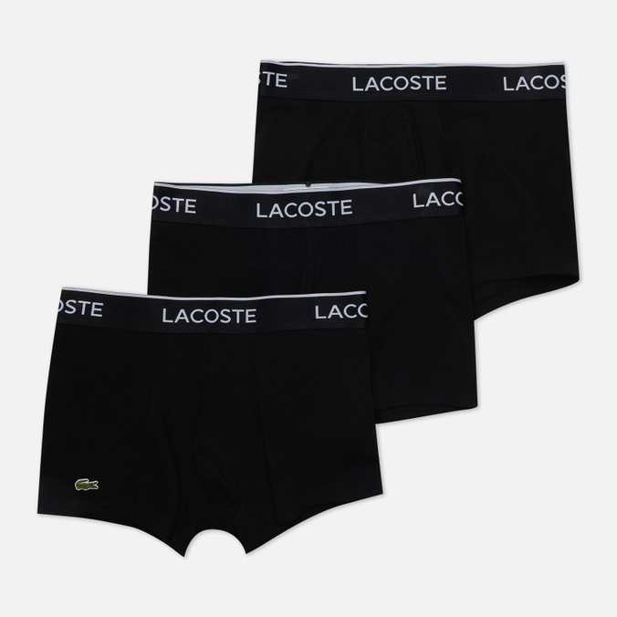 

Комплект мужских трусов Lacoste 3-Pack Boxer Casual чёрный, Размер S, 3-Pack Boxer Casual