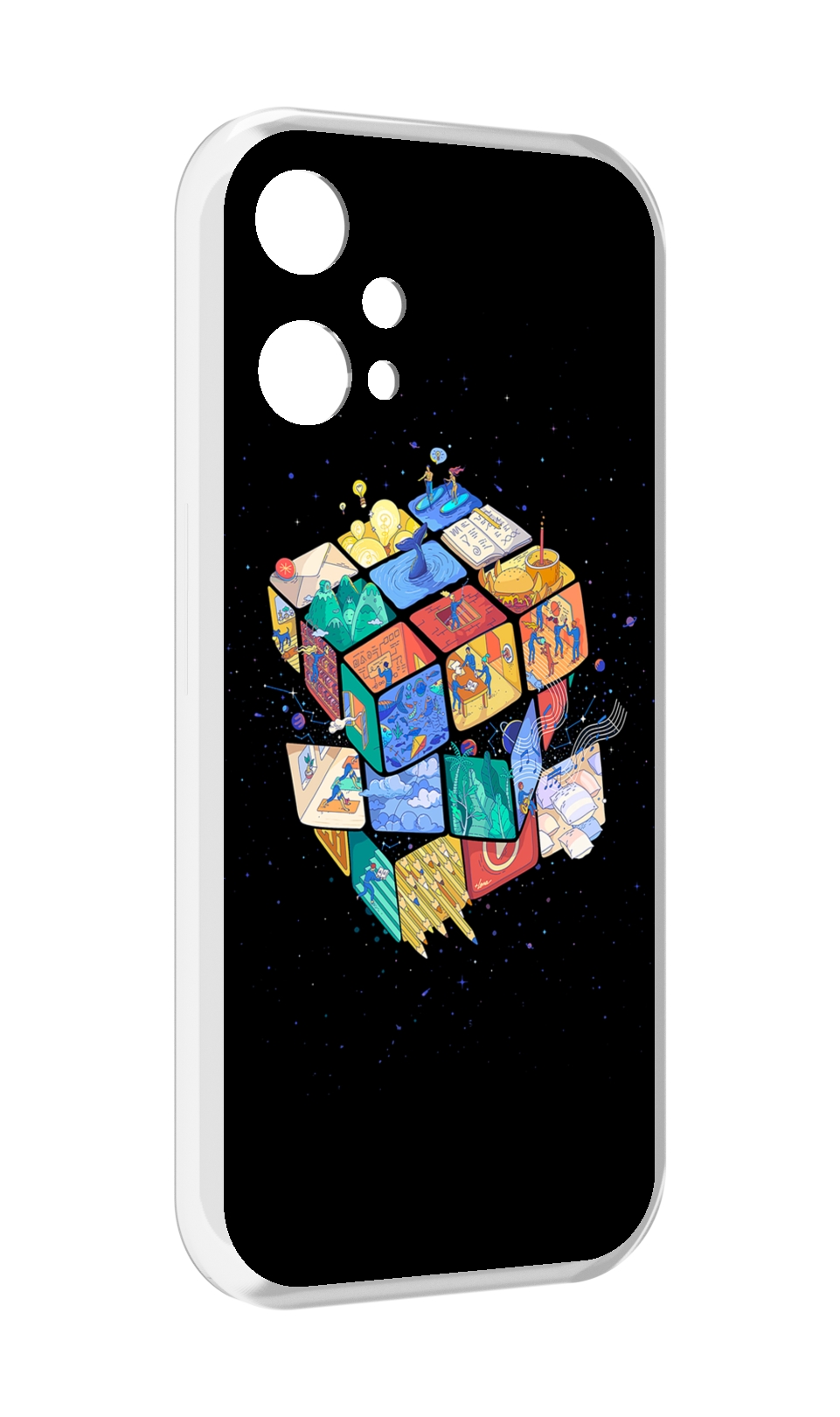 

Чехол MyPads Кубик-Рубика для OnePlus Nord CE 2 Lite 5G, Прозрачный, Tocco