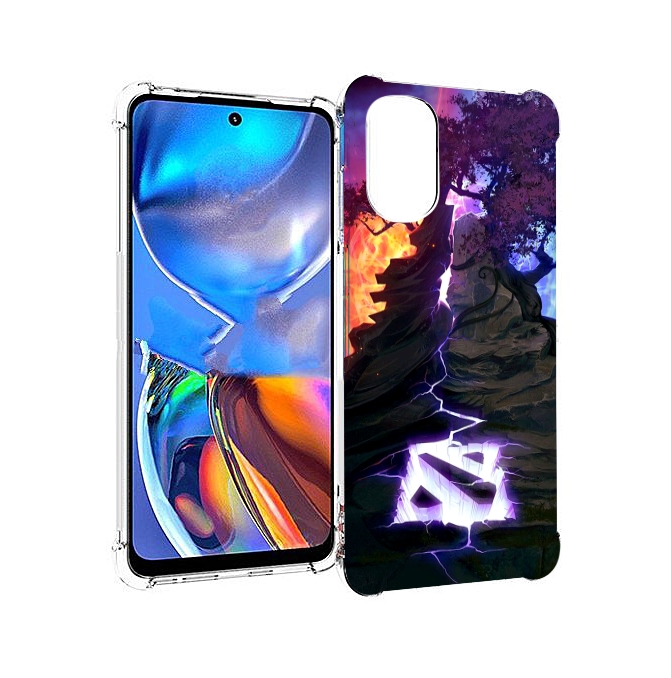 

Чехол MyPads dota 2 логотип для Motorola Moto E32, Прозрачный, Tocco