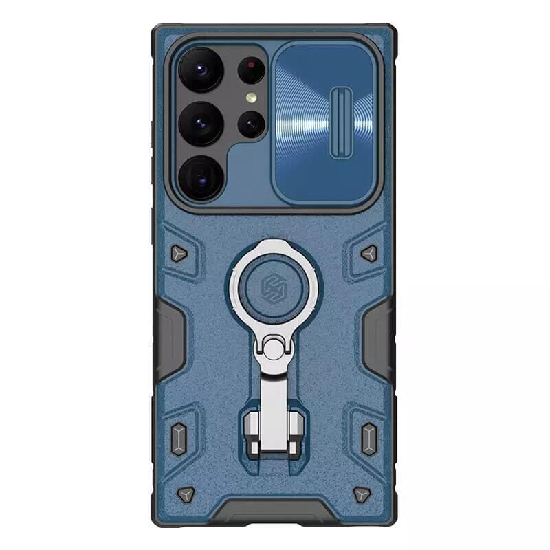 

Чехол Nillkin CamShield Armor Pro Case для Samsung Galaxy S23 Ultra противоударный, Синий, CamShield Armor Pro Case