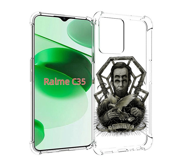 

Чехол MyPads франклин абстракция для Realme C35 / Narzo 50A Prime, Прозрачный, Tocco