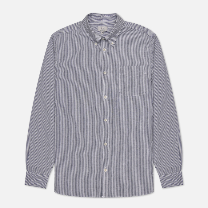 

Мужская рубашка Woolrich Cotton Linen Stripe синий, Размер XL, Cotton Linen Stripe