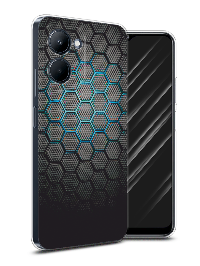 

Чехол Awog на Realme C33 "Бирюзовые соты", Бирюзовый;синий;черный, 2511350-1