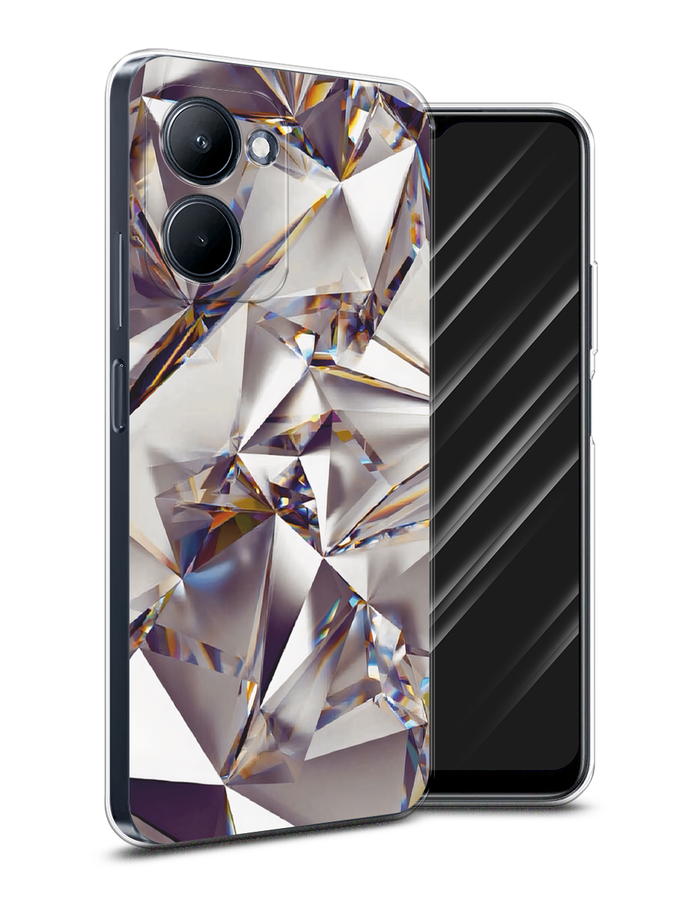 

Чехол Awog на Realme C33 "Бриллианты", Серебристый;бежевый, 2511350-1