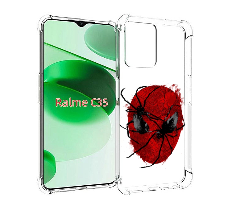 

Чехол MyPads человек паук для Realme C35 / Narzo 50A Prime, Прозрачный, Tocco