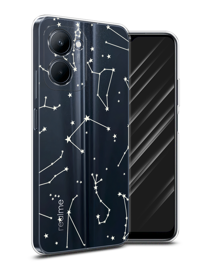 

Чехол Awog на Realme C33 "Созвездия", Прозрачный;серый;бежевый, 2511350-1