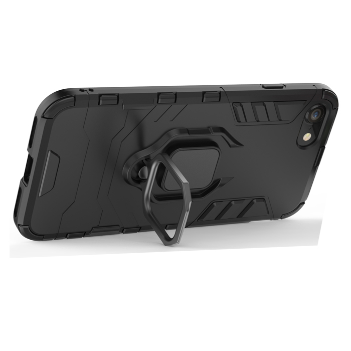 фото Противоударный чехол с кольцом panther case для iphone 7 / 8 / se (2020) black panther