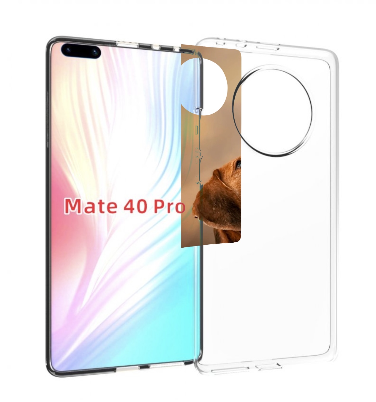 

Чехол MyPads бигль-собака для Huawei Mate 40 Pro (NOH-NX9), Прозрачный, Tocco