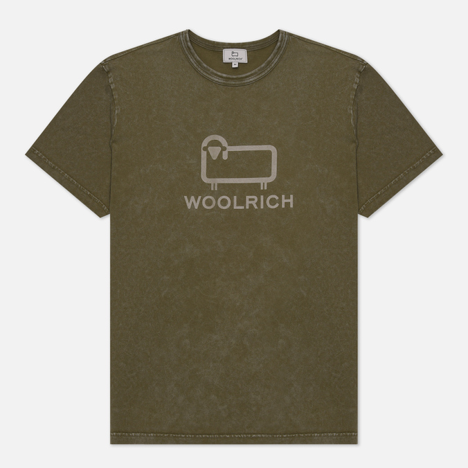 

Мужская футболка Woolrich Macro Logo оливковый, Размер XXL, Зеленый, Macro Logo