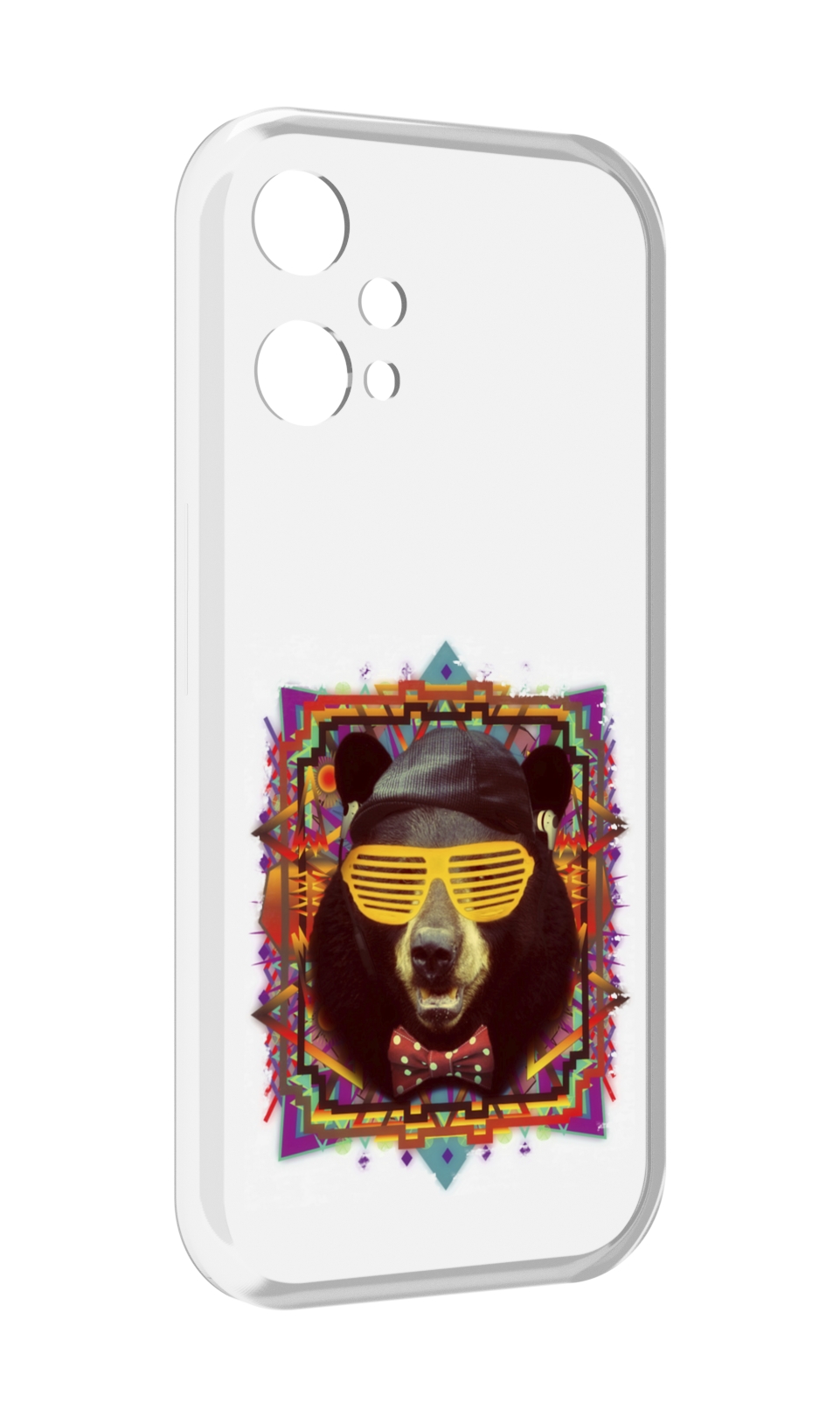 

Чехол MyPads Медведь в очках для OnePlus Nord CE 2 Lite 5G, Прозрачный, Tocco