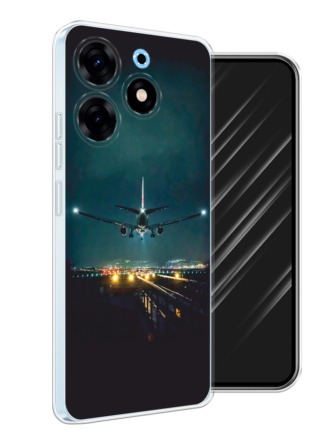 

Чехол Awog на Tecno Spark 10 Pro "Ночной рейс", Черный, 303750-1