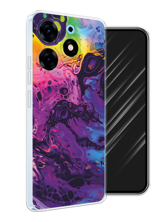 

Чехол Awog на Tecno Spark 10 Pro "ACID fluid", Бордовый, 303750-1