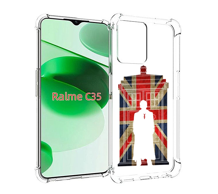 

Чехол MyPads шерлок холмс для Realme C35 / Narzo 50A Prime, Прозрачный, Tocco