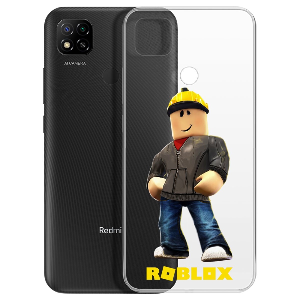 

Чехол-накладка Roblox-Строитель для Xiaomi Redmi 9C, Прозрачный