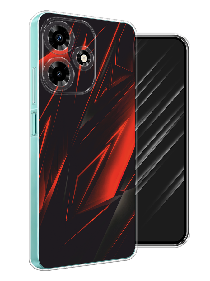 

Чехол Awog на Infinix Hot 30 "Игровой фон", Бордовый;красный;черный, 3104050-1