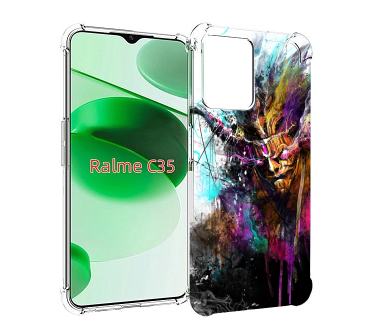 

Чехол MyPads яркий дьявол для Realme C35 / Narzo 50A Prime, Прозрачный, Tocco