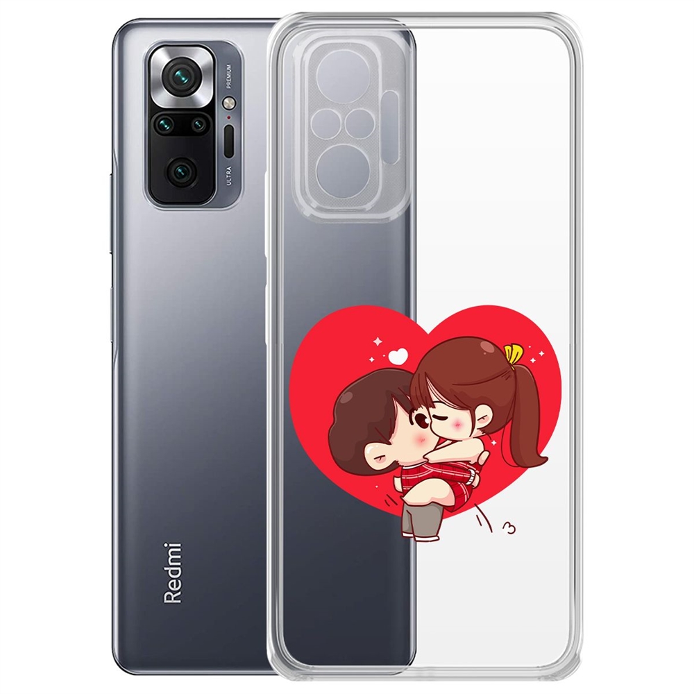 Чехол-накладка Аниме любовь для Xiaomi Redmi Note 10 Pro