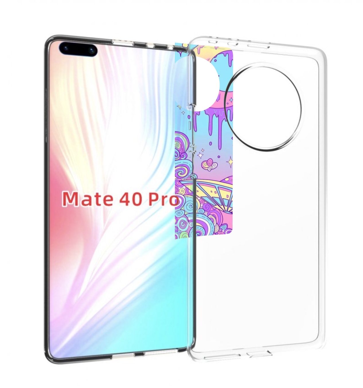 

Чехол MyPads ванильные планеты для Huawei Mate 40 Pro (NOH-NX9), Прозрачный, Tocco