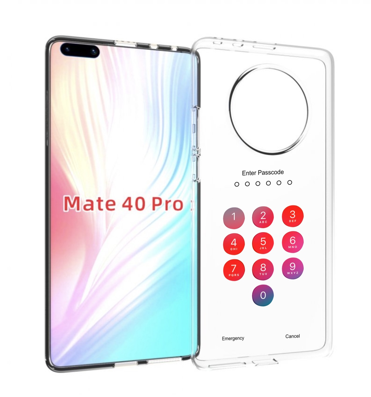 Чехол MyPads введите-пароль для Huawei Mate 40 Pro (NOH-NX9)