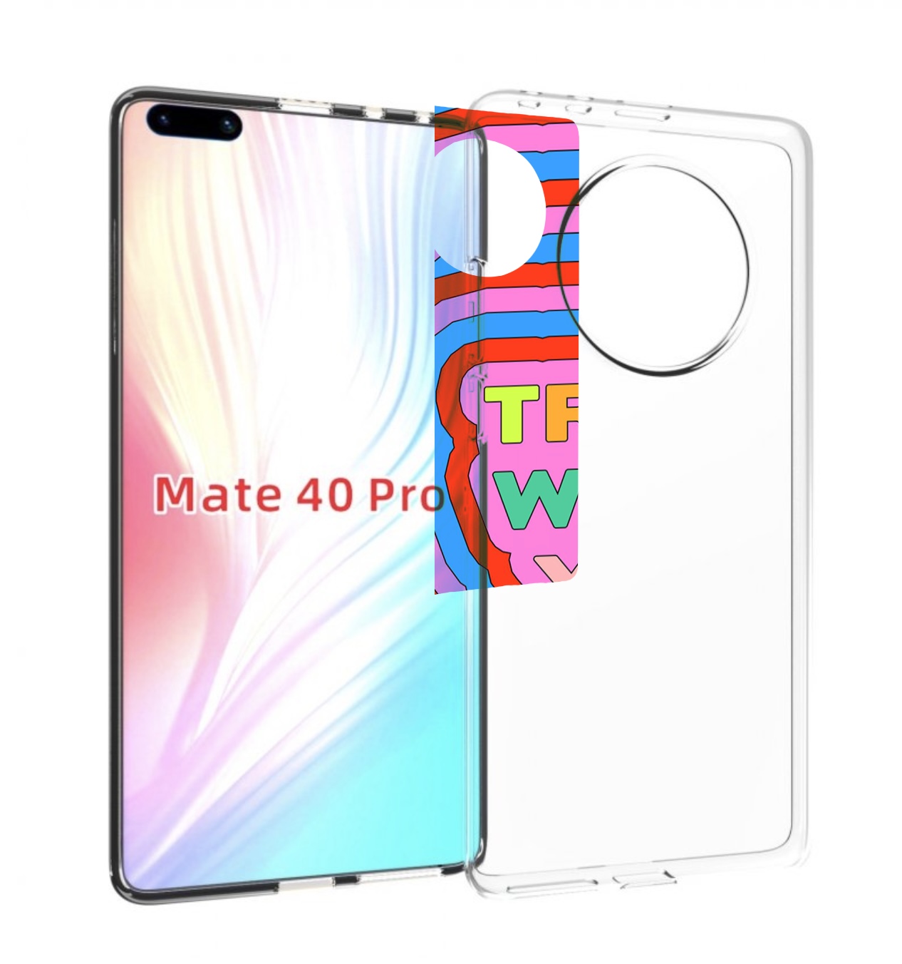 

Чехол MyPads верь-в-то-что-ты-делаешь для Huawei Mate 40 Pro (NOH-NX9), Прозрачный, Tocco