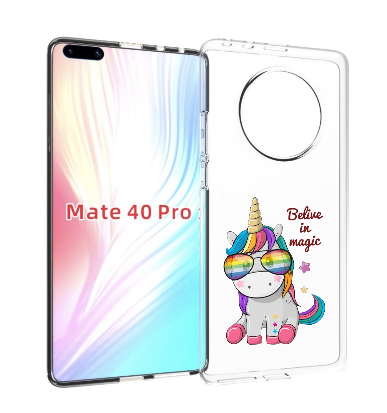 

Чехол MyPads верю-в-магию детский для Huawei Mate 40 Pro (NOH-NX9), Прозрачный, Tocco