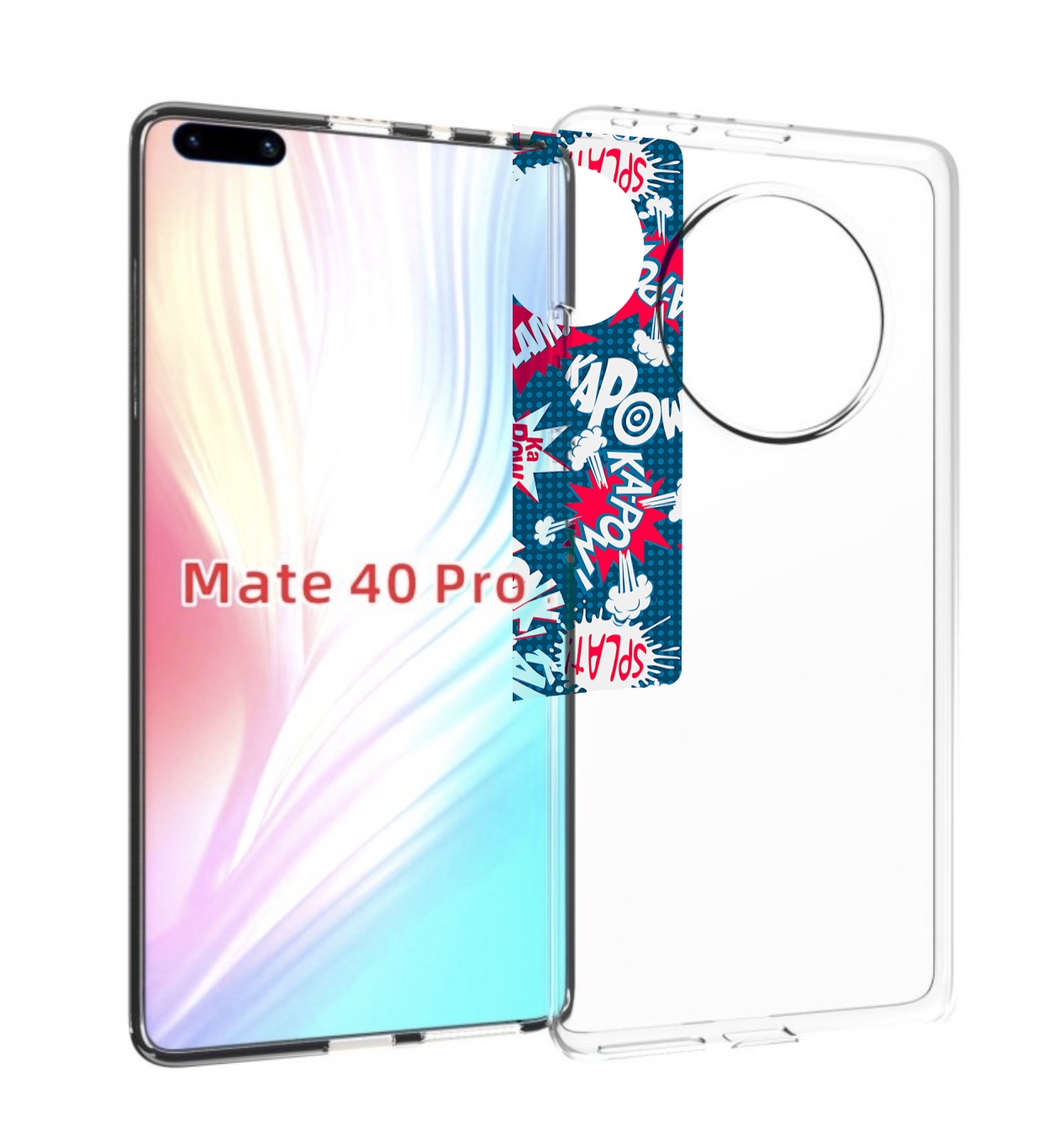 

Чехол MyPads взрывной-принт для Huawei Mate 40 Pro (NOH-NX9), Прозрачный, Tocco