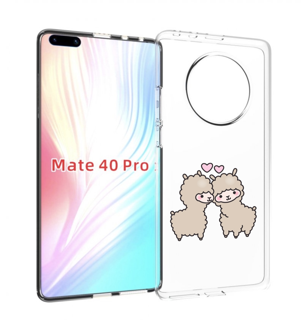 

Чехол MyPads влюбленные-барашки для Huawei Mate 40 Pro (NOH-NX9), Прозрачный, Tocco