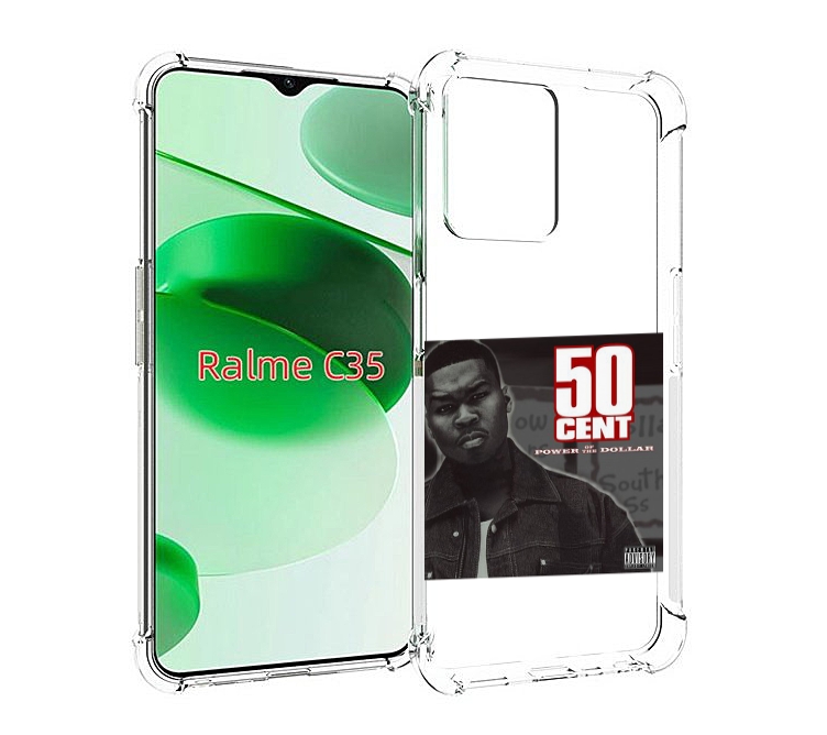 

Чехол MyPads 50 Cent - Power Of The Dollar для Realme C35 / Narzo 50A Prime, Прозрачный, Tocco