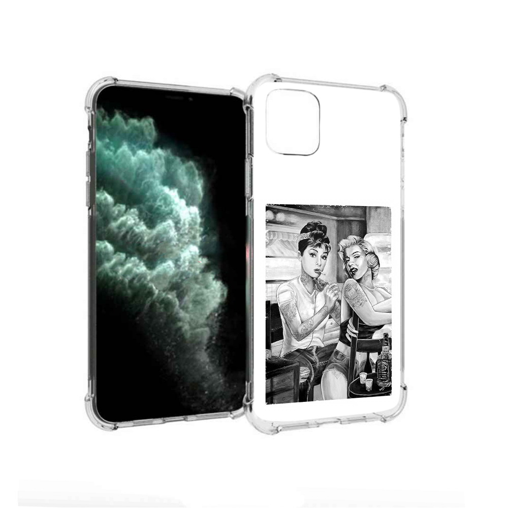 

Чехол MyPads Tocco для Apple iPhone 11 Pro Max тату мастер (PT142698.615.637), Прозрачный, Tocco