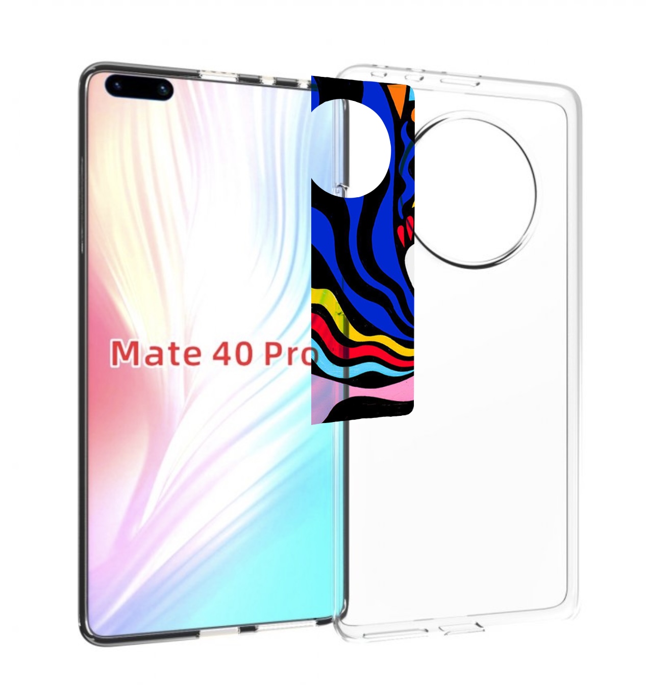 

Чехол MyPads волнистая-абстракция для Huawei Mate 40 Pro (NOH-NX9), Прозрачный, Tocco