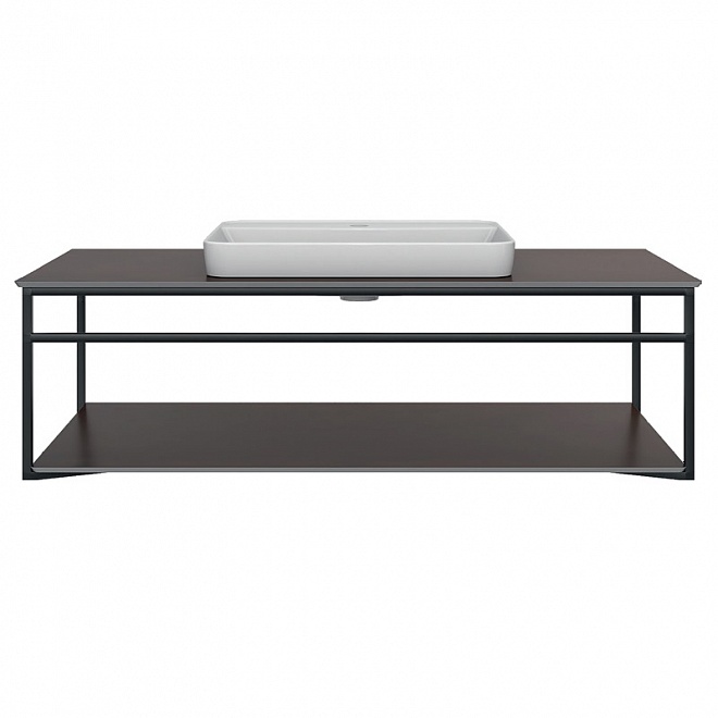 

Консоль под раковину 120см Kerama Marazzi Plaza PL.N.120.02\BLK.M чёрный матовый, Серый
