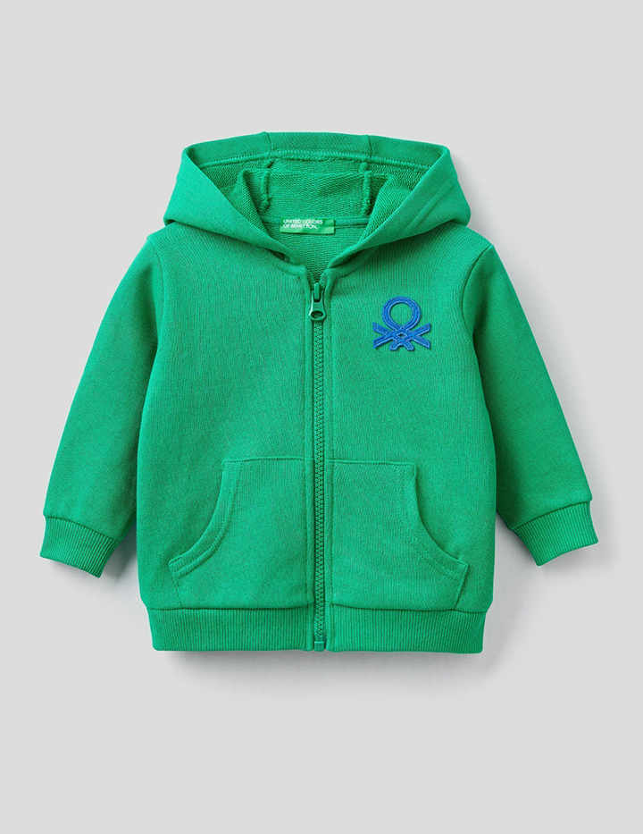 

Толстовка для мальчиков Benetton цв. зеленый р.80, 21A_3J70C5977