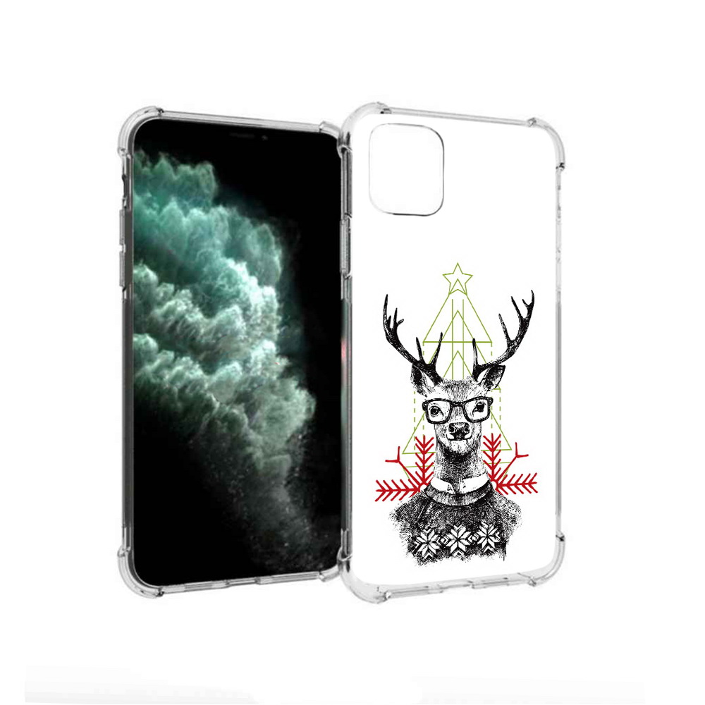 

Чехол MyPads Tocco для Apple iPhone 11 Pro Max умный олень (PT142698.615.652), Прозрачный, Tocco