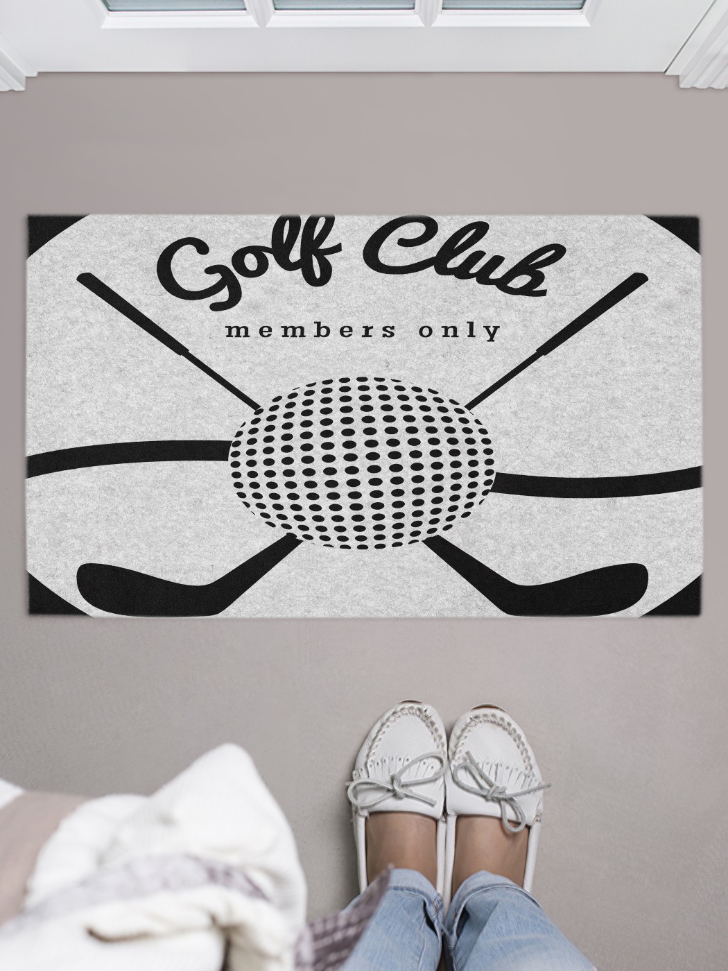 

Придверный коврик в прихожую для обуви, на резиновой основе, 75x45 см door_82140 JoyArty