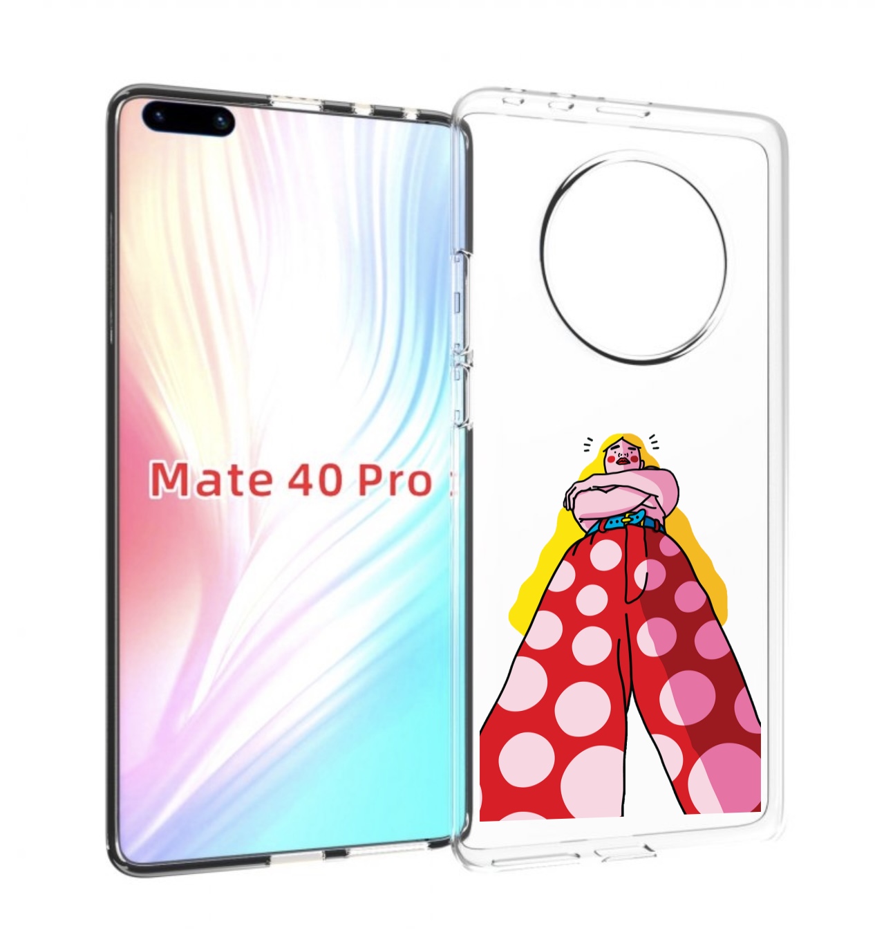 Чехол MyPads высокая-девушка для Huawei Mate 40 Pro (NOH-NX9)