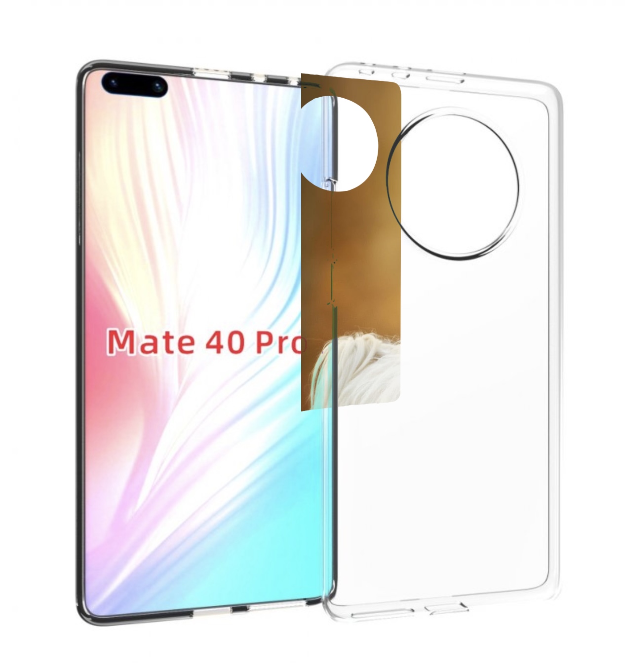 

Чехол MyPads гаванскии бишон для Huawei Mate 40 Pro (NOH-NX9), Прозрачный, Tocco