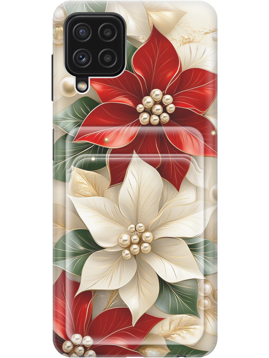 

Силиконовый чехол на Samsung Galaxy A22 / M32 / M22 с принтом с карманом для карты 849736, Бежевый;красный;прозрачный, 730829521