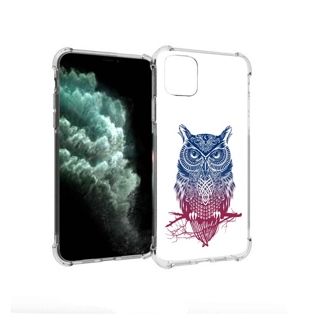 

Чехол MyPads Tocco для Apple iPhone 11 Pro Max хиппи сова (PT142698.615.664), Прозрачный, Tocco