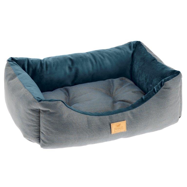 

Лежанка для кошки, собаки Ferplast Chester 60, полиэстер, бархат 45x55x20см синий, Chester 60