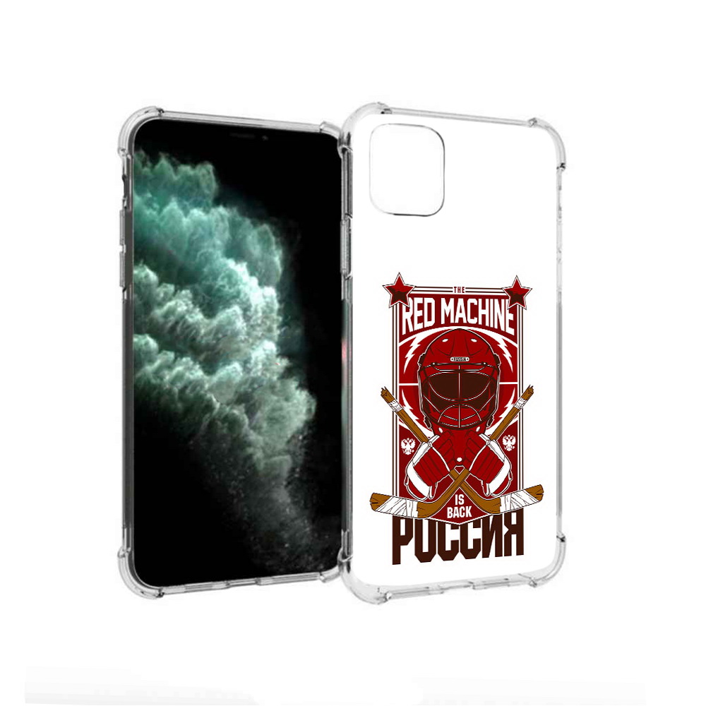 

Чехол MyPads Tocco для Apple iPhone 11 Pro Max хоккей россия (PT142698.615.666), Прозрачный, Tocco