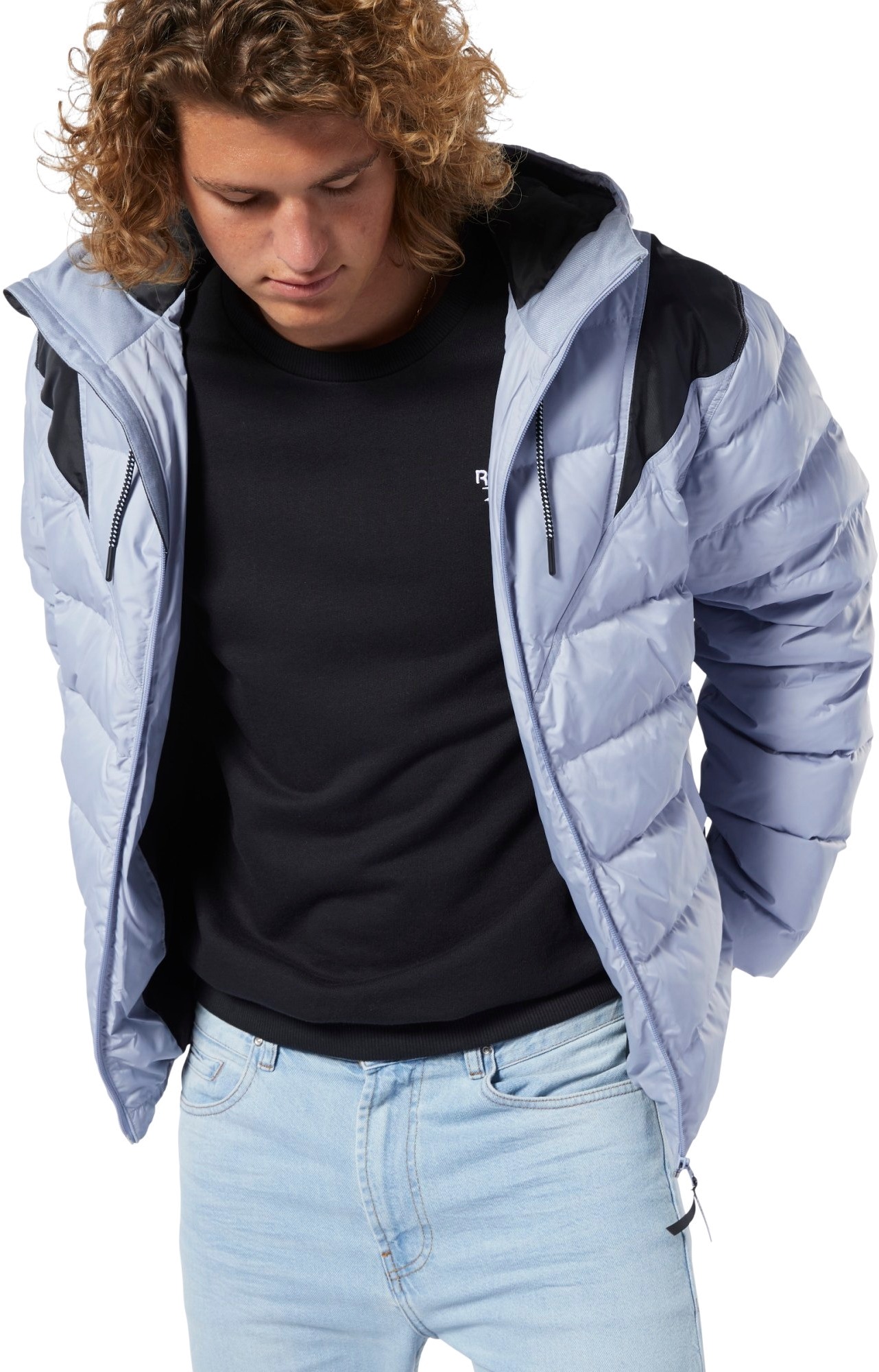 Куртка мужская Reebok DY6001 голубая XS