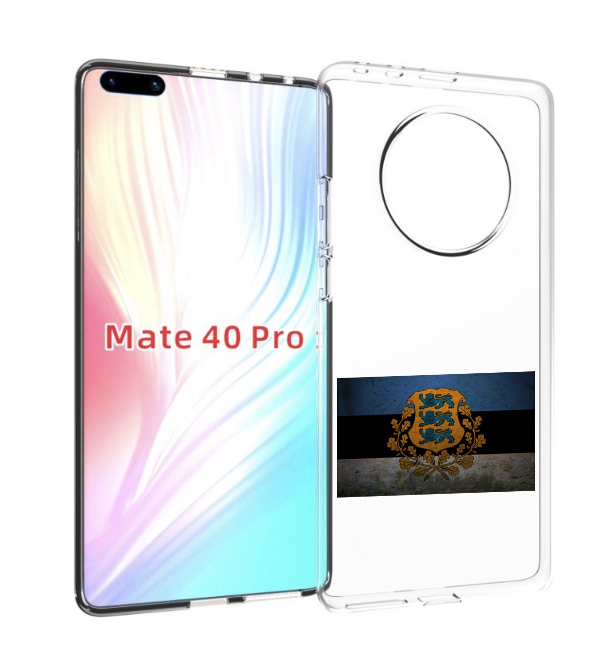 Чехол MyPads герб флаг эстонии-1 для Huawei Mate 40 Pro (NOH-NX9)