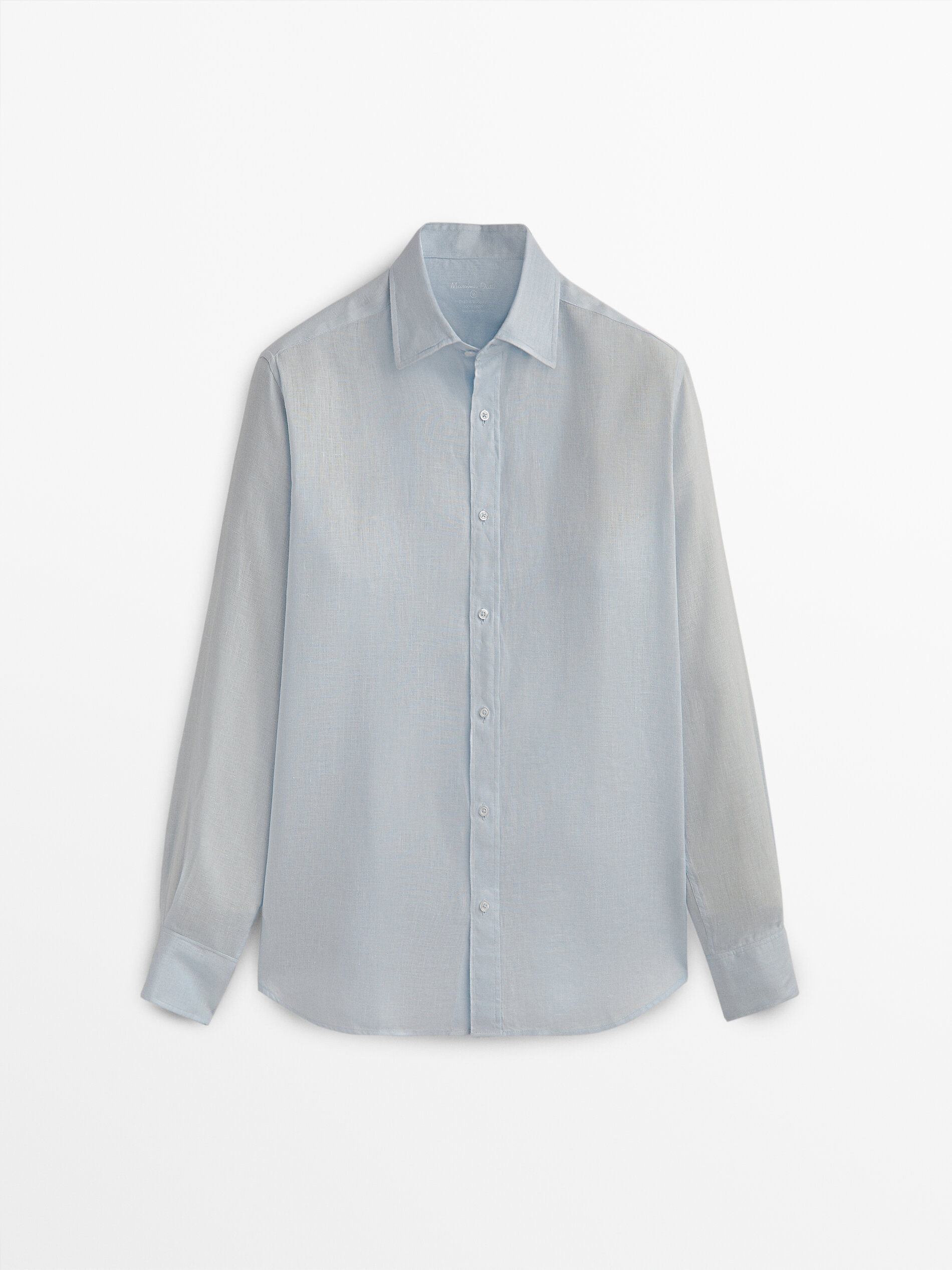 

Рубашка мужская Massimo Dutti 00155446390 голубая S, 00155446390