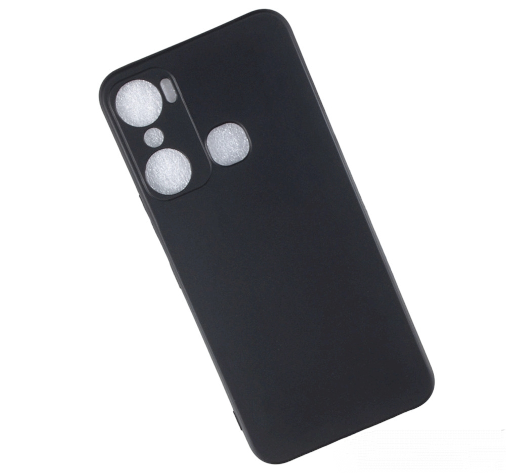 

Задняя панель-чехол-накладка MyPads Morbido для Infinix Hot 12 Pro из мягкого силикона, Черный, Morbido
