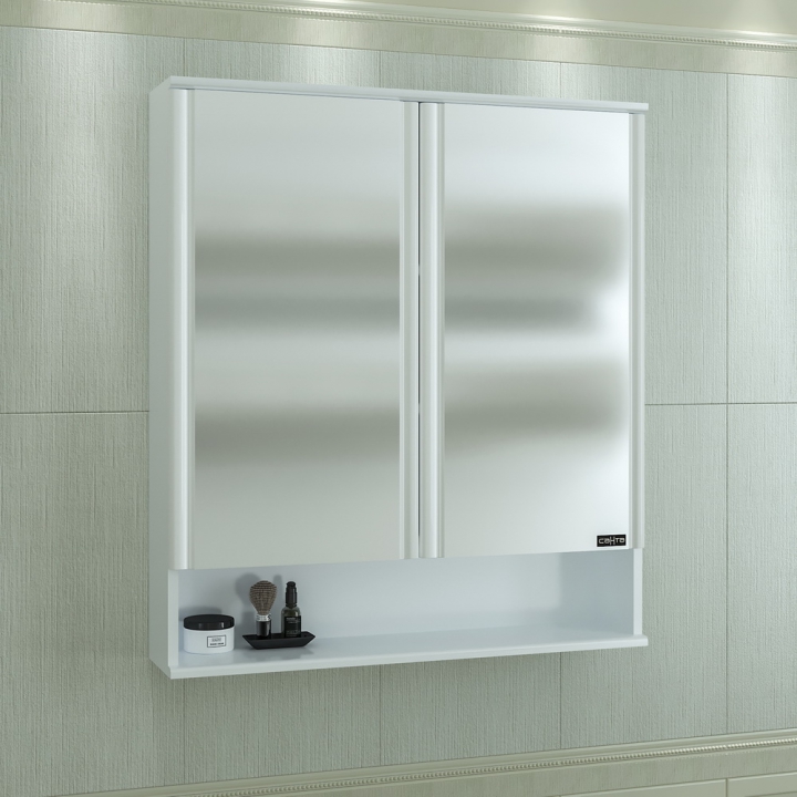 Шкаф зеркальный СанТа Вегас 700180 80 см, белый